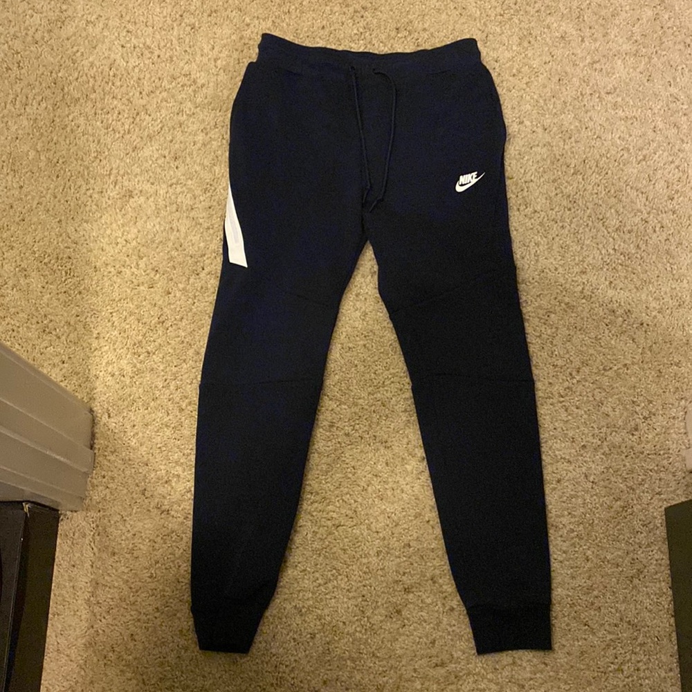 Nike Tech Fleece Men Pants Sweats Navy Blue Size Small